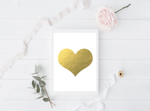 Big Heart Foil Print - Valentine's Day Collection
