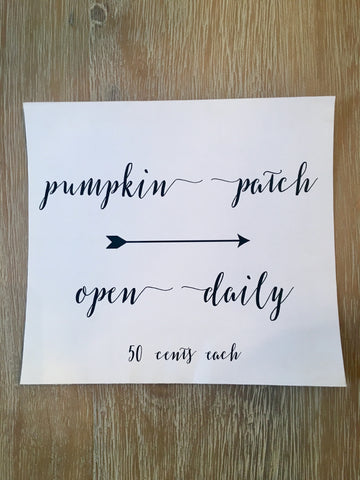 Pumpkin Patch Print- Fall Collection - Limited Time Only!