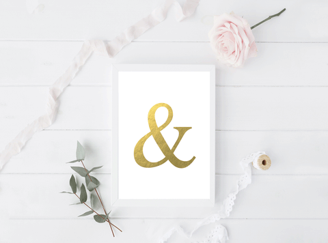 You & Me Foil Print - Valentine's Day Collection