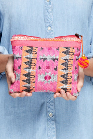 Boho Pouch - Pink