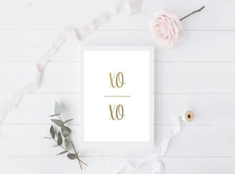 XOXO Foil Print - Valentine's Day Collection