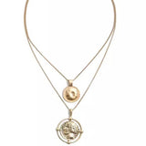 Adrianna Gold Pendent Necklace