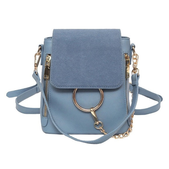 Capri Blue Mini Backpack/Handbag