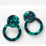 Emerald City Acrylic Geometric Earrings