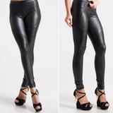 Noelle Fleece Lined Moto Leggings