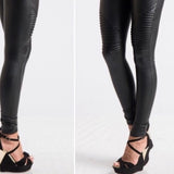 Noelle Fleece Lined Moto Leggings