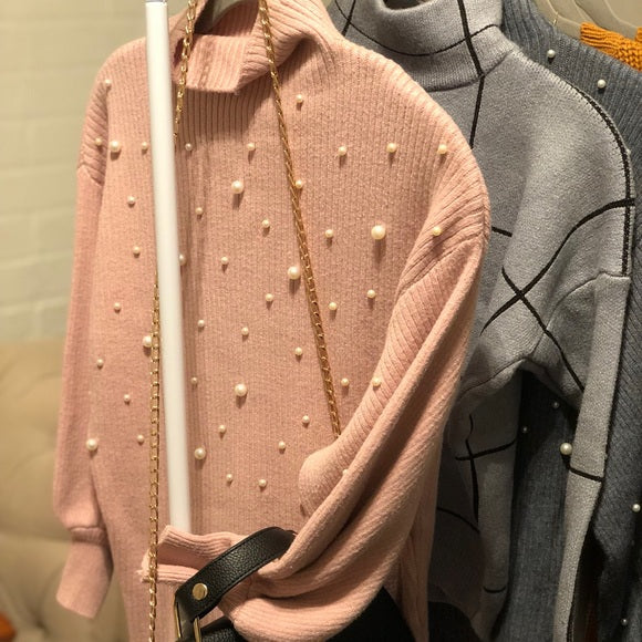Pretty in Pink Pearl Sweater - BLOGGER FAVORITE